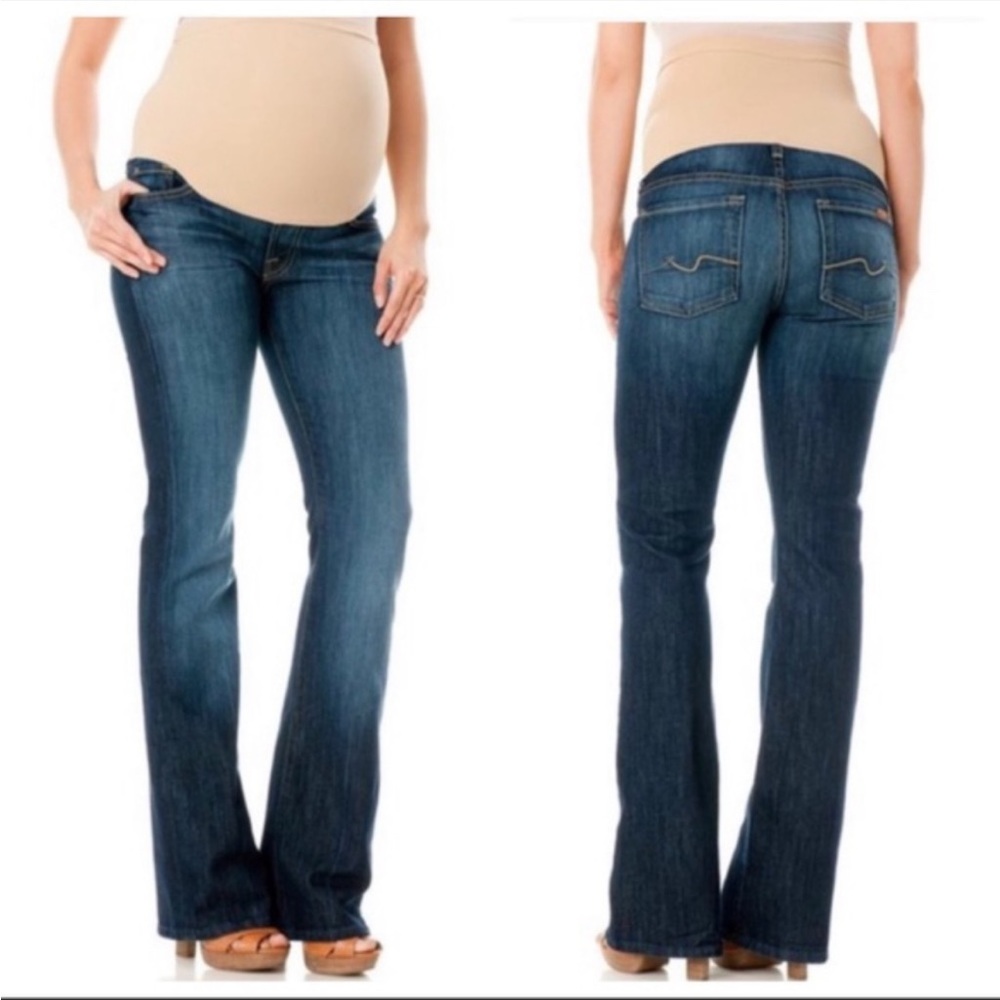 7 For All Mankind x Pea In The Pod Collaboration Bootcut Maternity Jeans Size 28